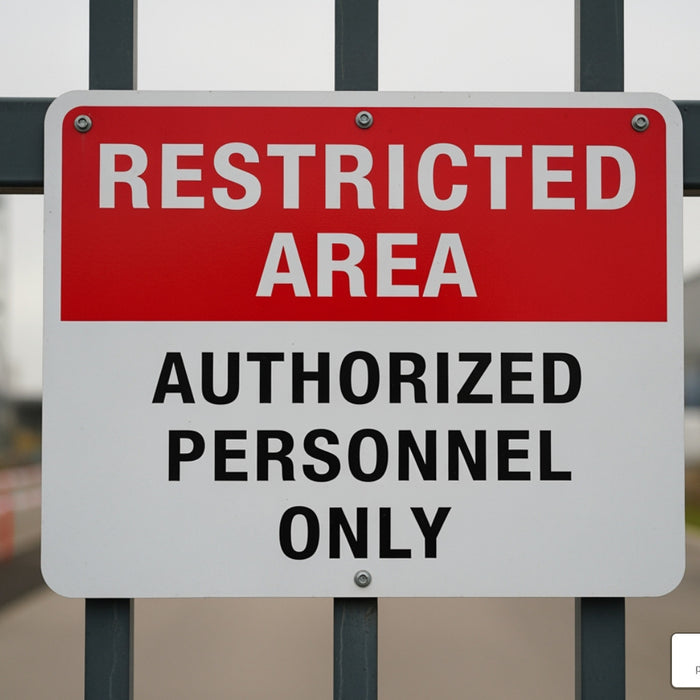 Your Guide to Restricted Area Signs: Authorised Personnel Only Edition
