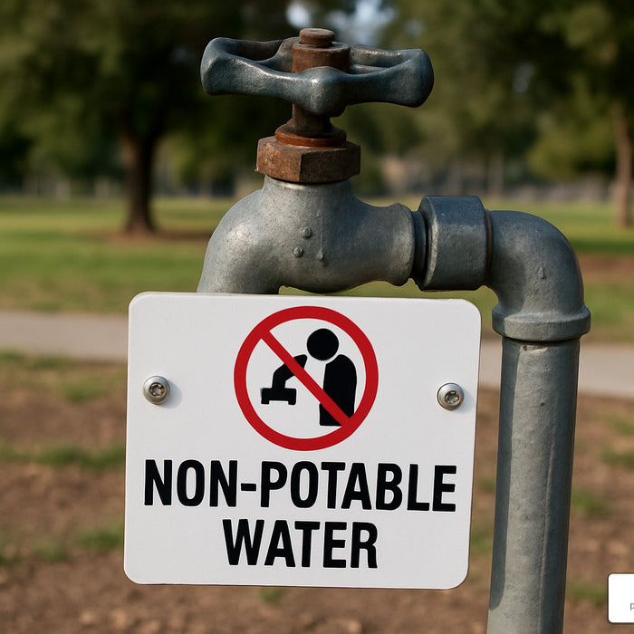 Where Should You Place Non-Potable Water Signs? Site-by-Site Guide