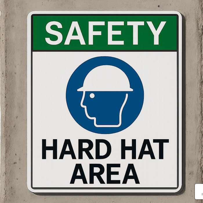 Hard Hats Required – Best Signs for Head Protection Areas