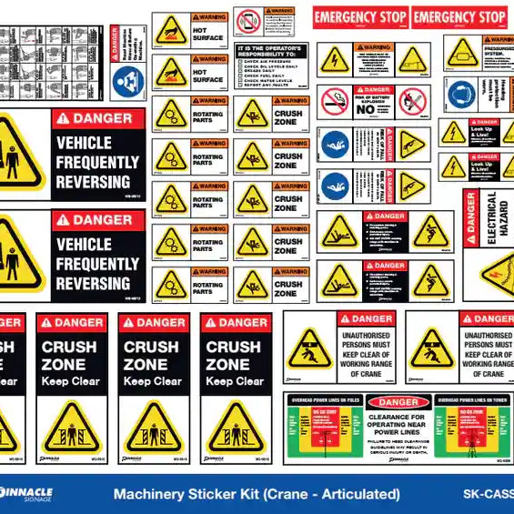 All About Machinery Sticker Kits