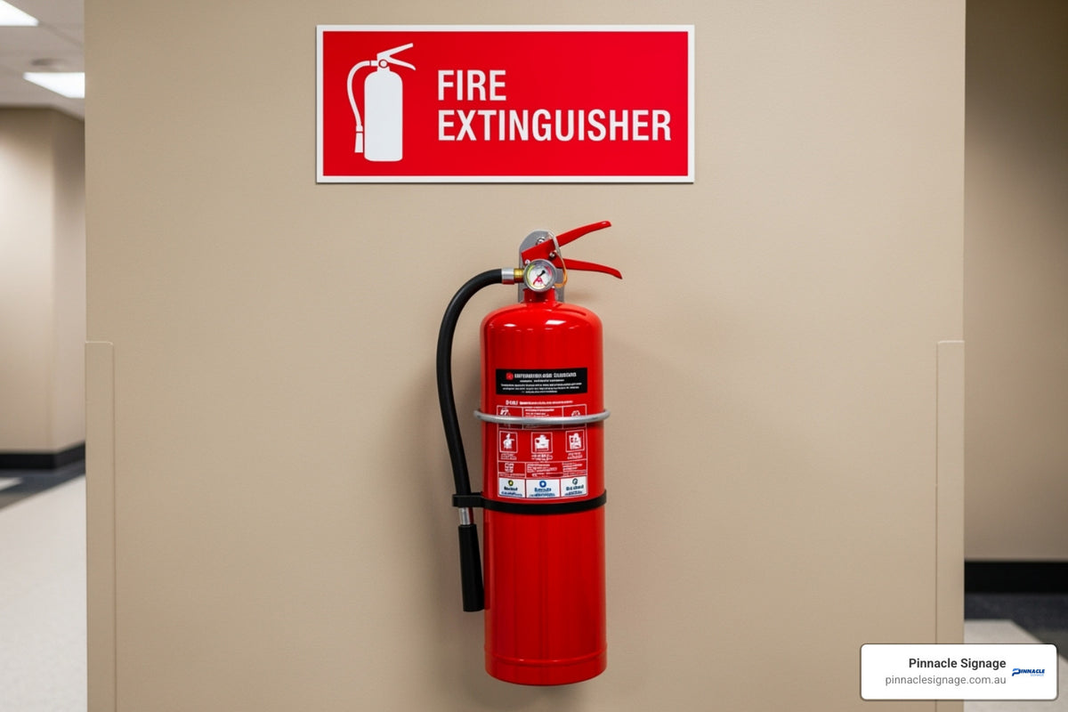 Order Your Fire Extinguisher Signs at Pinnacle Signage: Keep Safety Vi