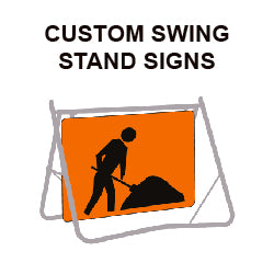 Custom Swing Sign Custom Swing Stand Signs — Pinnacle Signage