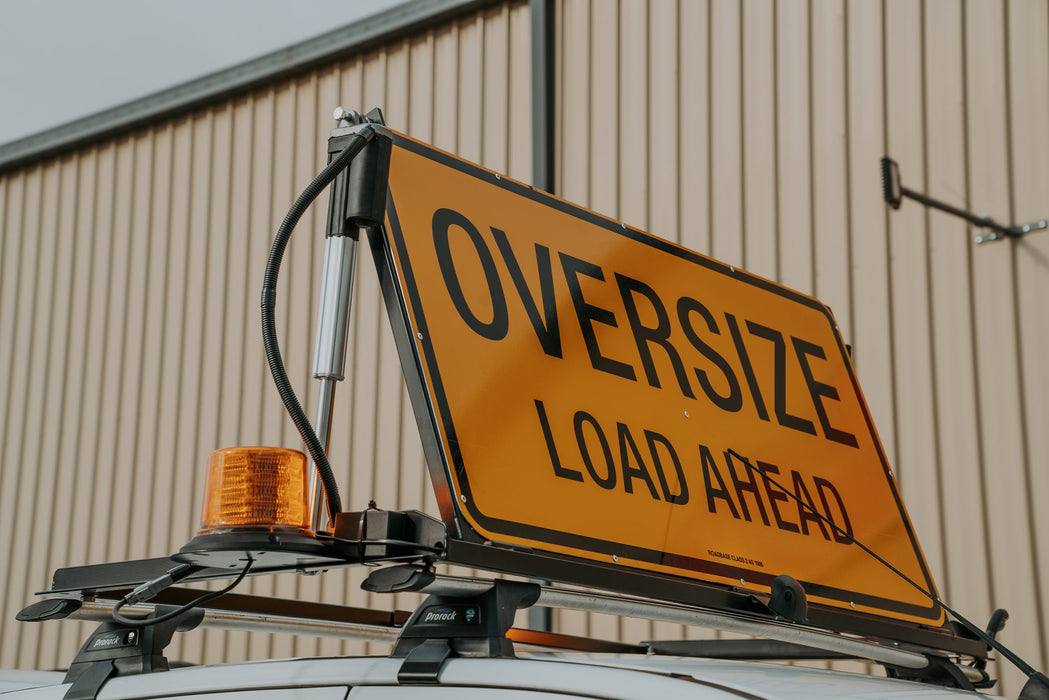 Vehcile Loading Sign Escort Vehicle Pilot Sign Kit, Oversize Load Ahead, With Upgraded LED ...