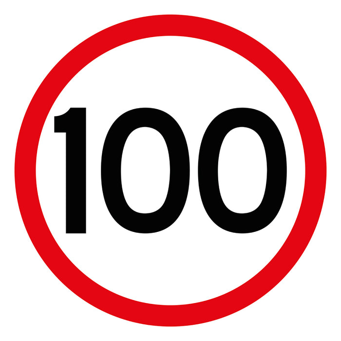 100km/h, Multi Message 600 x 600mm Corflute, Class 1 Reflective