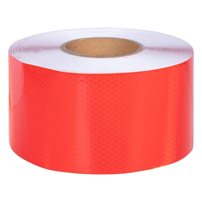 Red Adhesive Reflective Tape, Class 1, 100mm x 45.7m