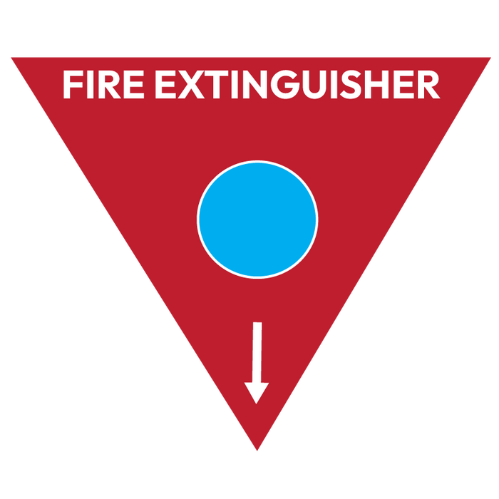 Fire Extinguisher Marker Foam (Blue Circle)