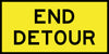 End Detour, 1200 x 600 Boxed Edge, Metal Class 1 Reflective
