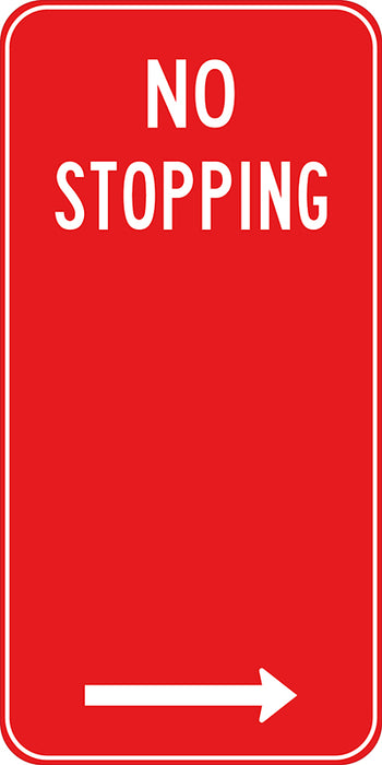 No Stopping (Right Arrow)