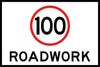 100 Roadwork, 1200 x 900 Boxed Edge, Metal Class 1 Reflective