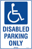 Disabled Parking Only (With Picto)
