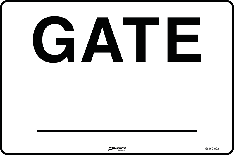 Gate __ (Black on White)