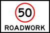 50 Roadwork, 1200 x 900 Boxed Edge, Metal Class 1 Reflective