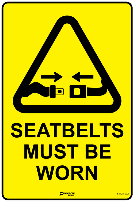 Seatbelts Must Be Worn