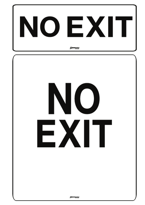 No Exit, Black on White