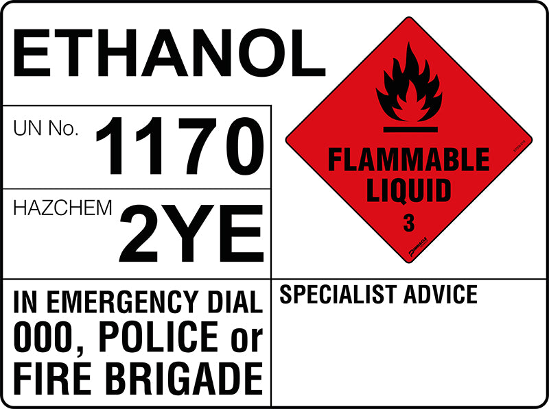 Hazchem Transport Sign