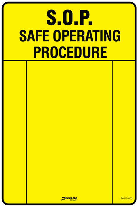 Safe Operating Procedure