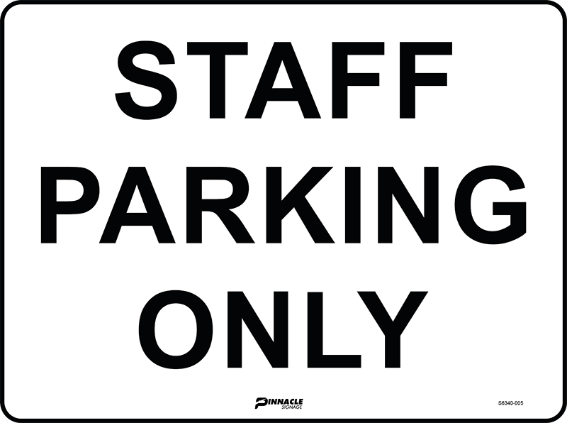 Staff Parking Only