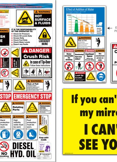 Machinery Sticker Kit, Concrete Agitator