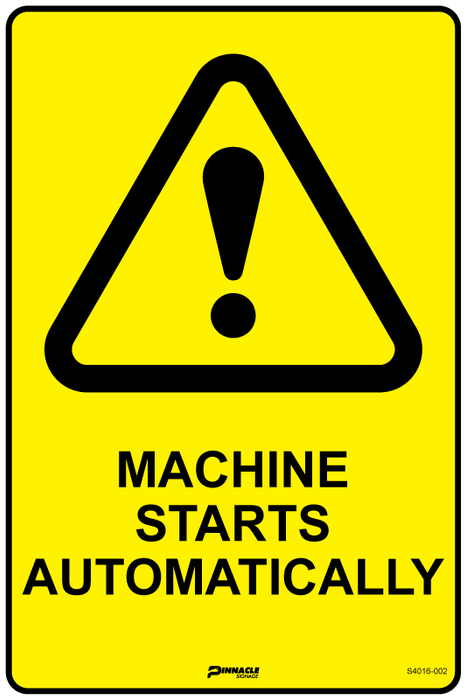 Machine Starts Automatically