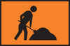 Symbolic Worker, 900 x 600mm Boxed Edge, Metal Fluoro Diamond Grade