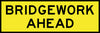 Bridgework Ahead, 1800 x 600 Boxed Edge, Metal Class 1 Reflective