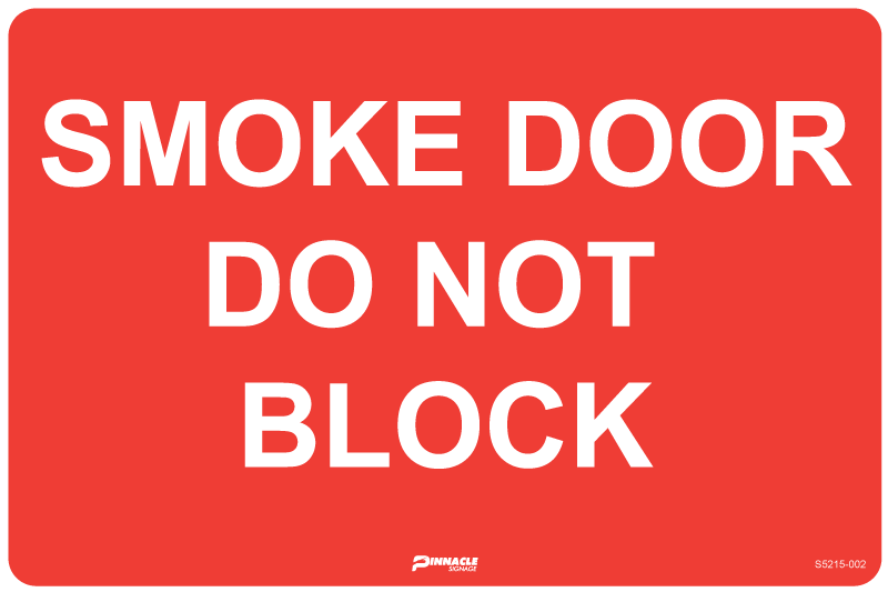 Smoke Door Do Not Block