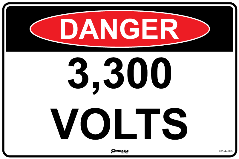 Danger 3,300 Volts