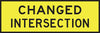 Changed Intersection, 1800 x 600 Boxed Edge, Metal Class 1 Reflective