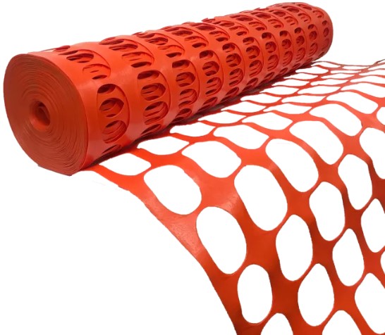 Premium 11kg Orange Safety Barrier Mesh, 30m x 1m — Pinnacle Signage