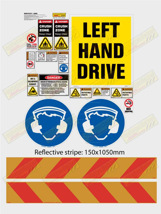 Machinery Sticker Kit, NSW RMS Kit, Large