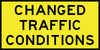 Changed Traffic Conditions, 1800 x 900 Boxed Edge, Metal Class 1 Reflective