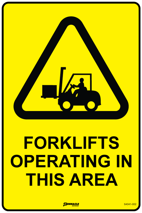 Forklifts Operating in This Area