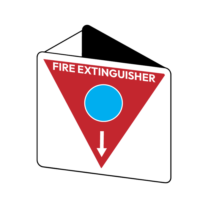 Fire Extinguisher Marker Foam (Blue Circle) 225 x 225mm Off Wall