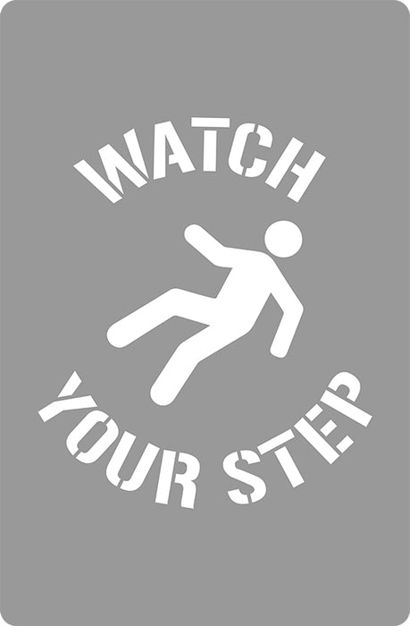 Poly Stencil, Watch Your Step (With Picto)