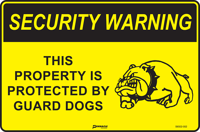 Security Warning This Property Is Protected By Guard Dogs