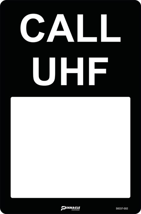 Call UHF (Black on White)