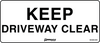 Keep Driveway Clear