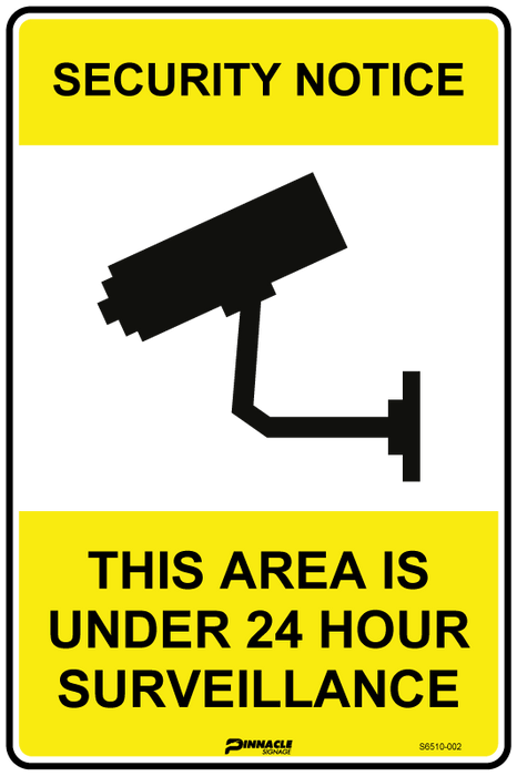 Security Warning This Area Is Under 24 Hour Surveillance