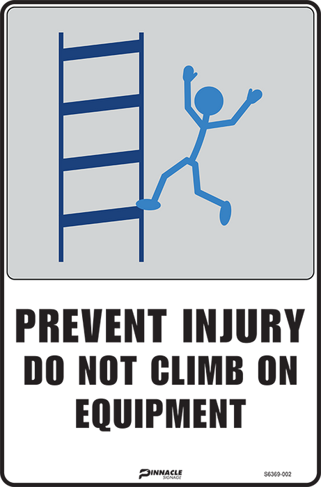 Prevent Injury Do Not Climb On Equipment Or Racks