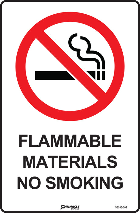 Flammable Materials No Smoking