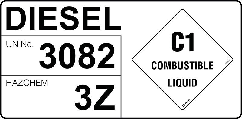 Hazchem Transport Sign