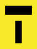 Lane Status/Lane End Symbol, 230 x 300mm, Magnetic, Class 1 Reflective