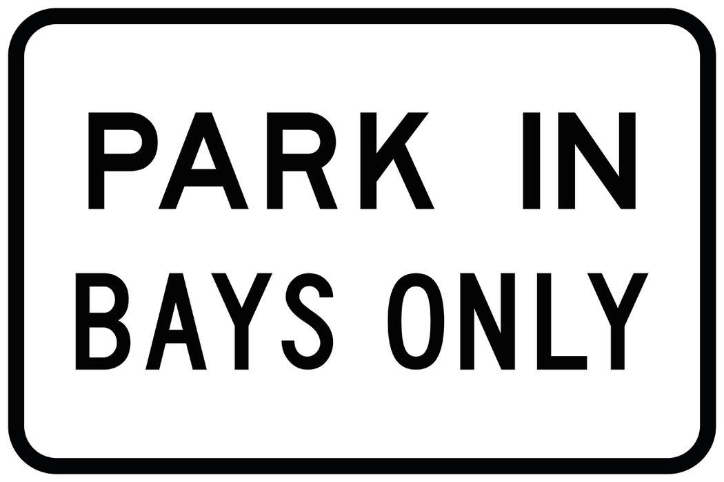 Park In Bays Only