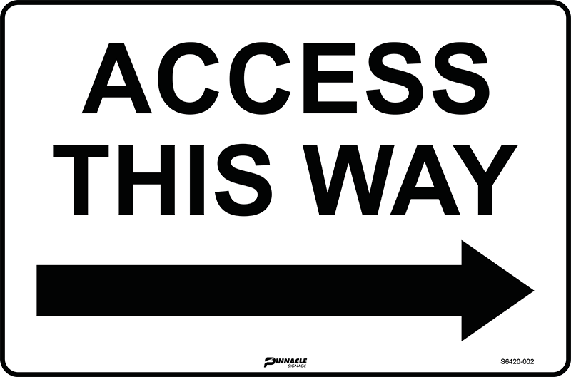 Access This Way (Right Arrow)