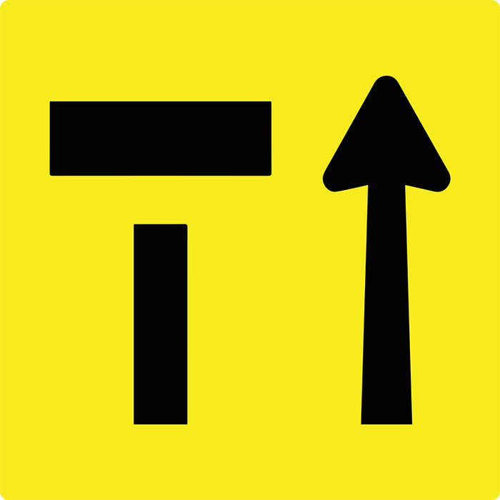 Lane Status (Right Lane Open, Left Lane Closed), Multi Message 600 x 600mm Corflute