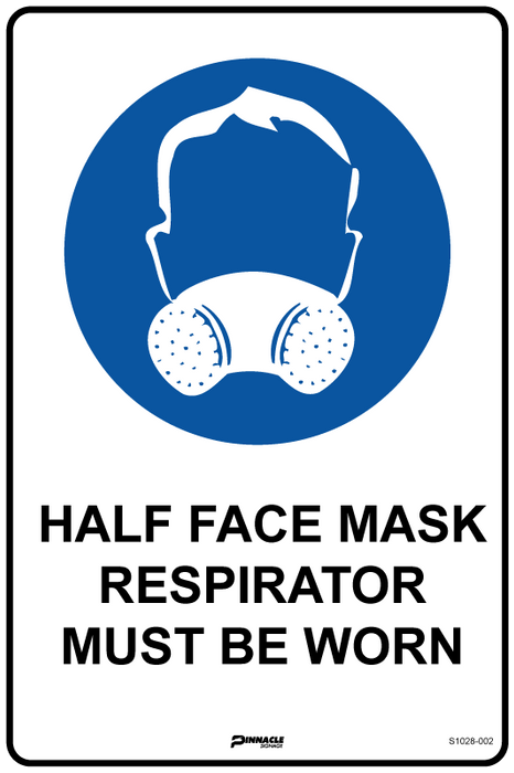 Half Face Mask Respirator Must Be Worn