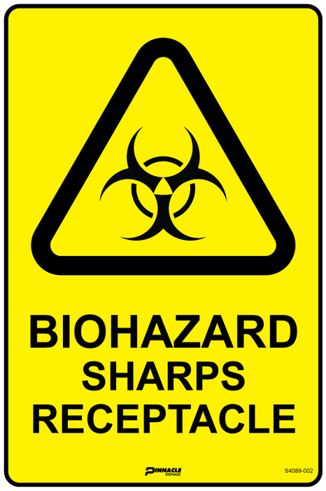 Biohazard Sharps Receptacle