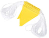 Yellow Safety Flag on Rope, 30m roll