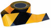 Black/Yellow Barrier Tape, 75mm x 100m Roll