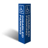 Three Sided Bollard Cover Surround, Disabled Parking (With Picto)